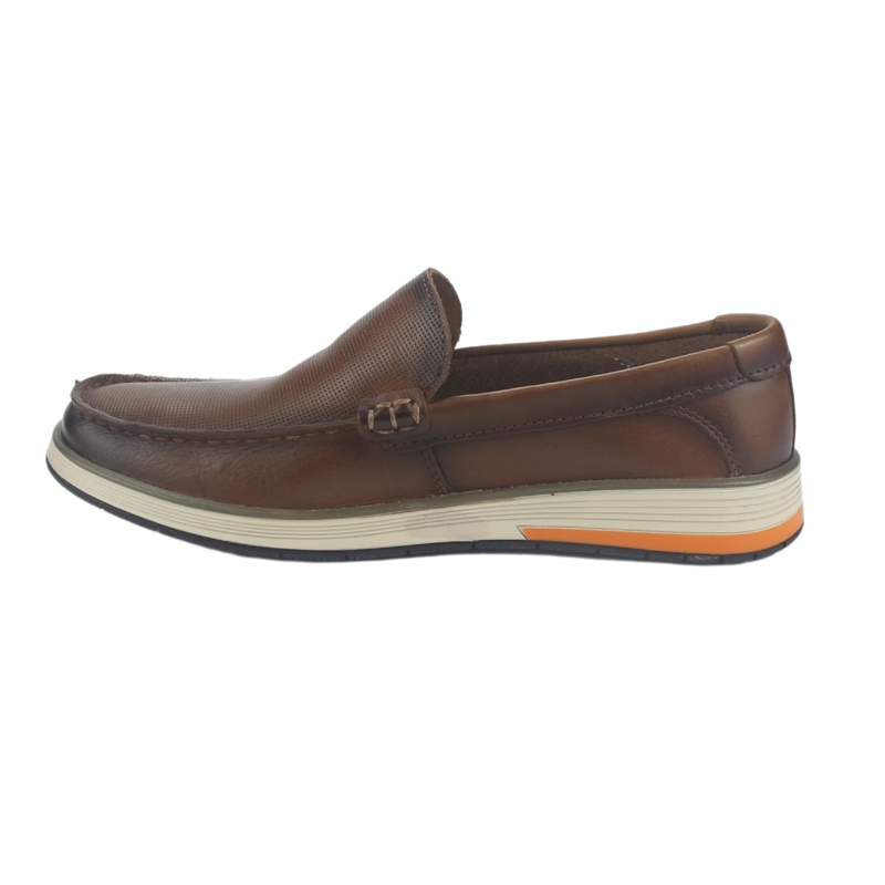 ZAPATOS HOMBRE FERRACINI CUERO 6989 CAFÉ CASUAL - 2