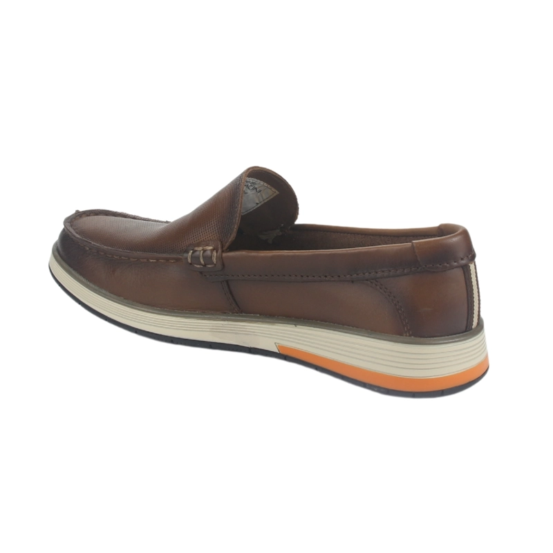 ZAPATOS HOMBRE FERRACINI CUERO 6989 CAFÉ CASUAL - 4