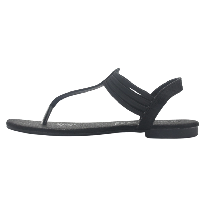 SANDALIA MUJER CHALADA NEGRO ALKI-5 PLANA - 2