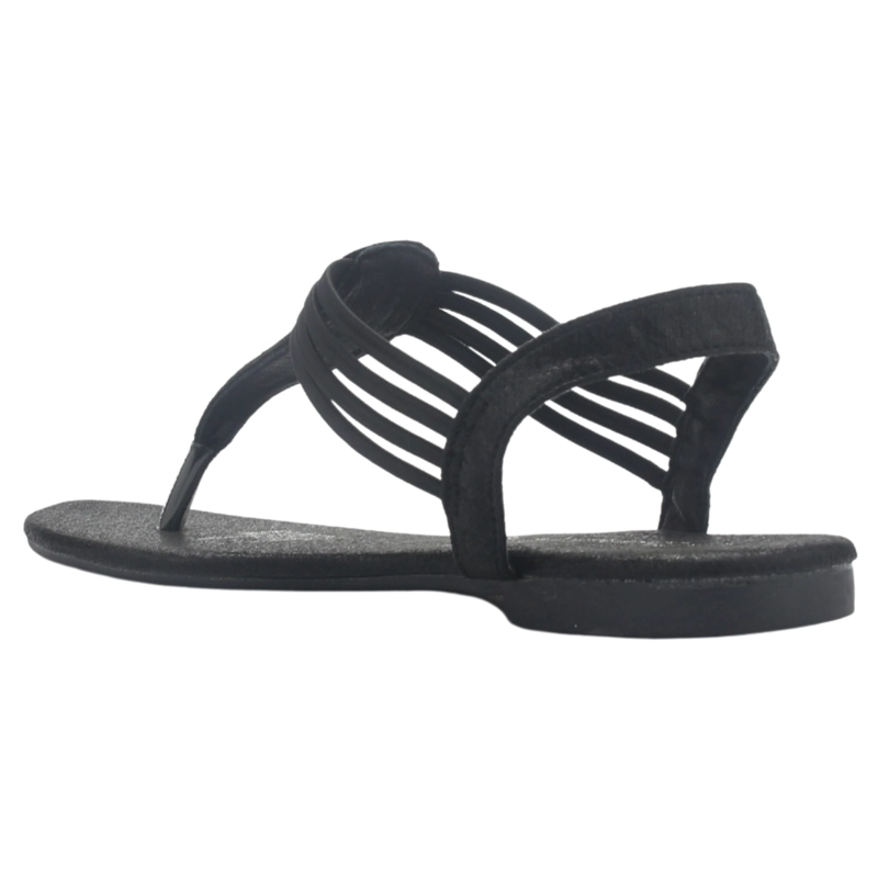 SANDALIA MUJER CHALADA NEGRO ALKI-5 PLANA - 4
