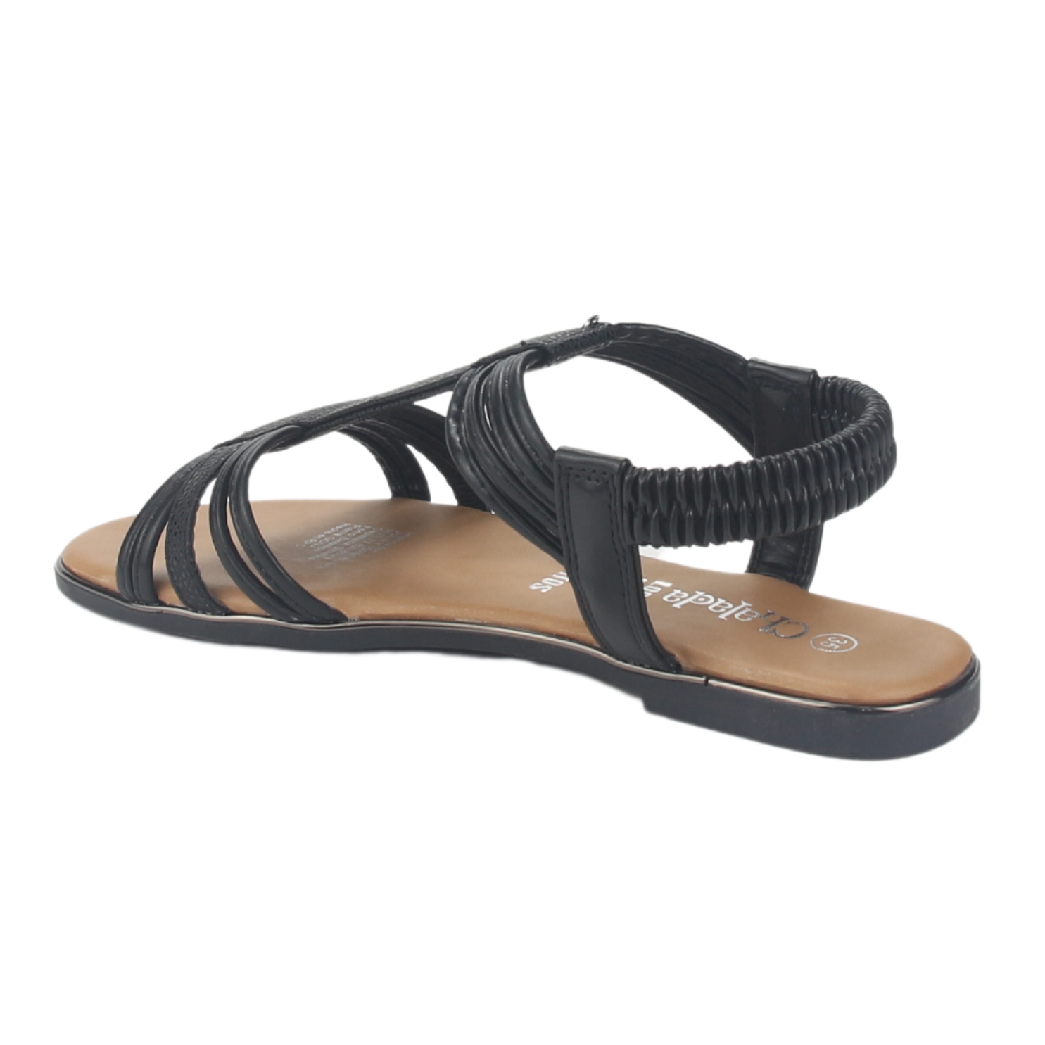 SANDALIA MUJER CHALADA NEGRO ALKI-1 PLANA - 3