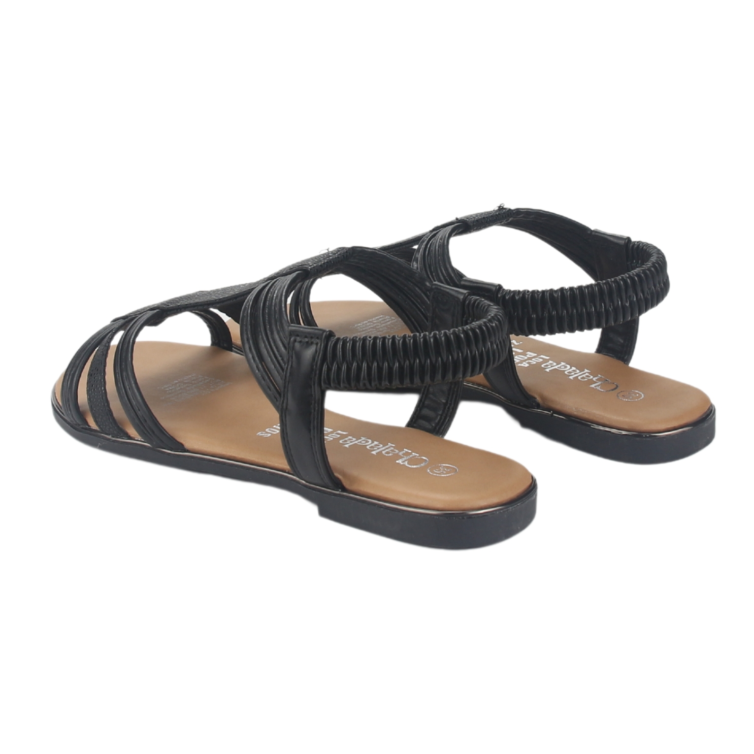 SANDALIA MUJER CHALADA NEGRO ALKI-1 PLANA - 5