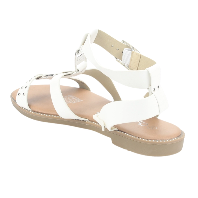 SANDALIA MUJER CHALADA BLANCO ALKI-2 PLANA - 4