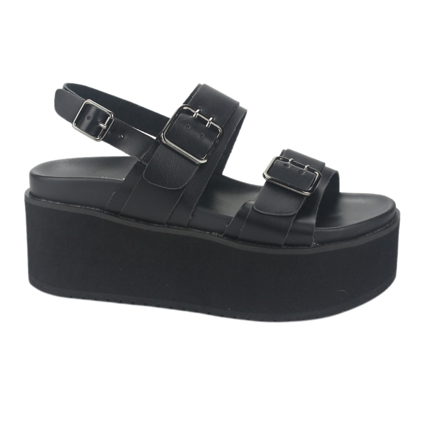 SANDALIA MUJER CHALADA NEGRO VIRU-31 PLATAFORMA - 1