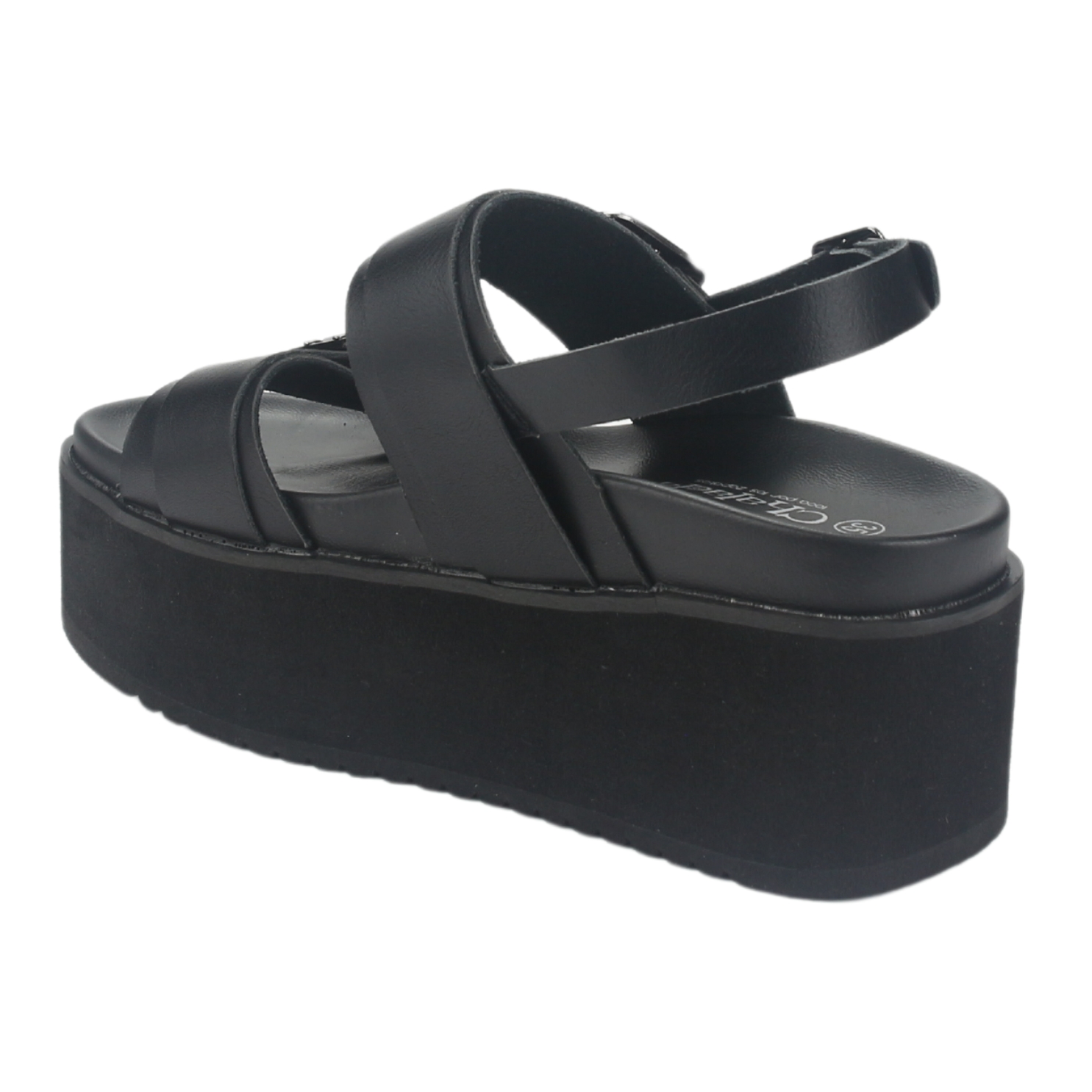 SANDALIA MUJER CHALADA NEGRO VIRU-31 PLATAFORMA - 4