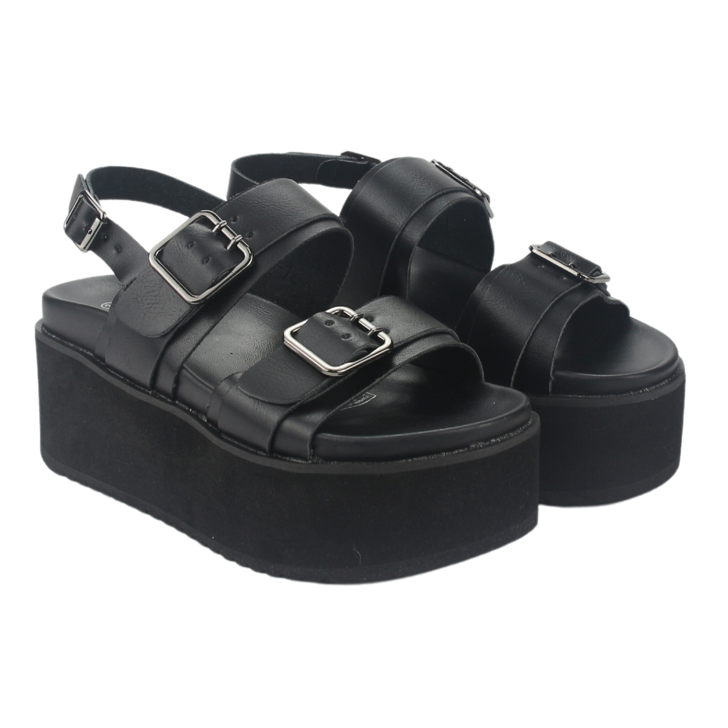 SANDALIA MUJER CHALADA NEGRO VIRU-31 PLATAFORMA - 5