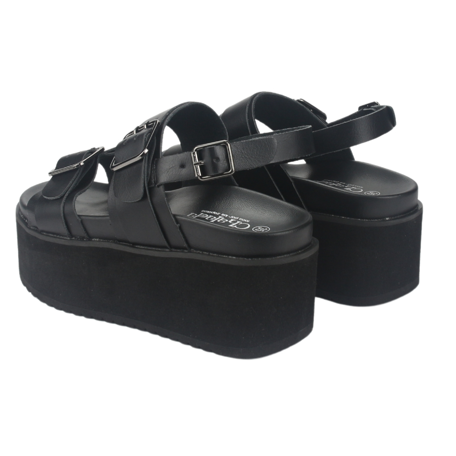 SANDALIA MUJER CHALADA NEGRO VIRU-31 PLATAFORMA - 6