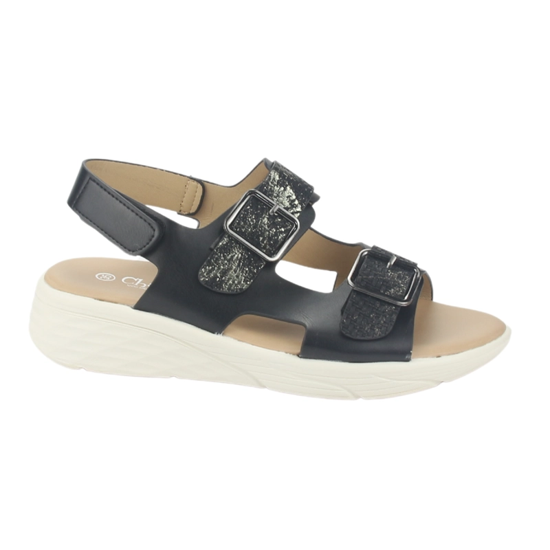 SANDALIA MUJER CHALADA NEGRO BENI-12 CASUAL - 1