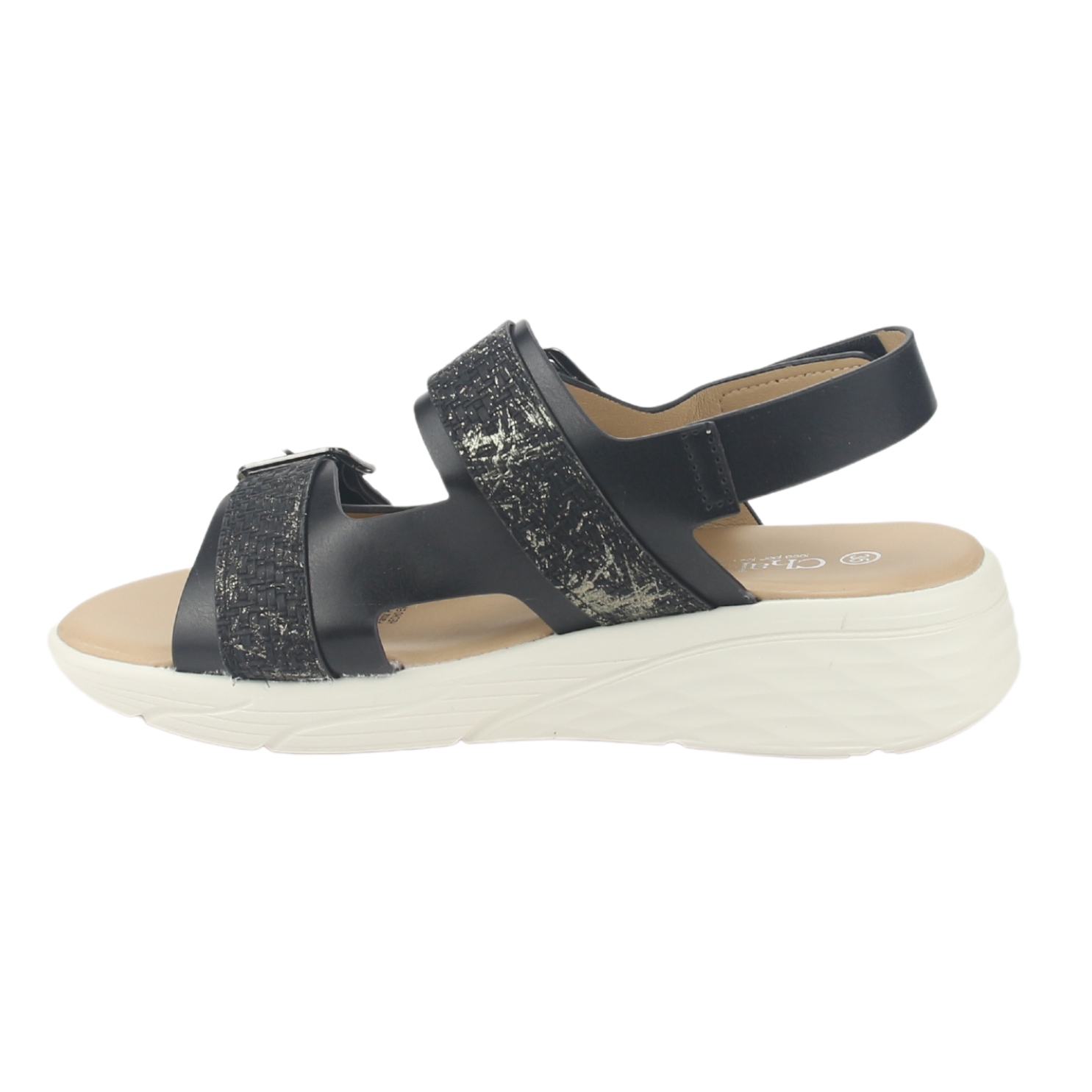 SANDALIA MUJER CHALADA NEGRO BENI-12 CASUAL - 2