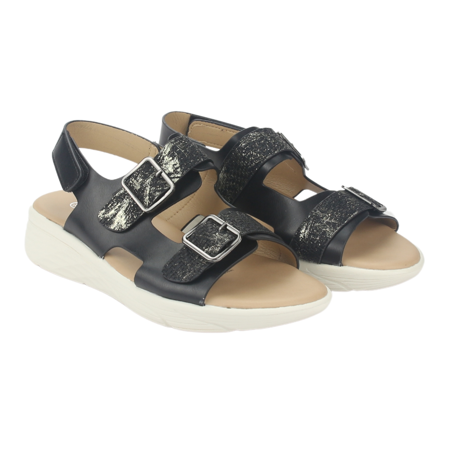 SANDALIA MUJER CHALADA NEGRO BENI-12 CASUAL - 5