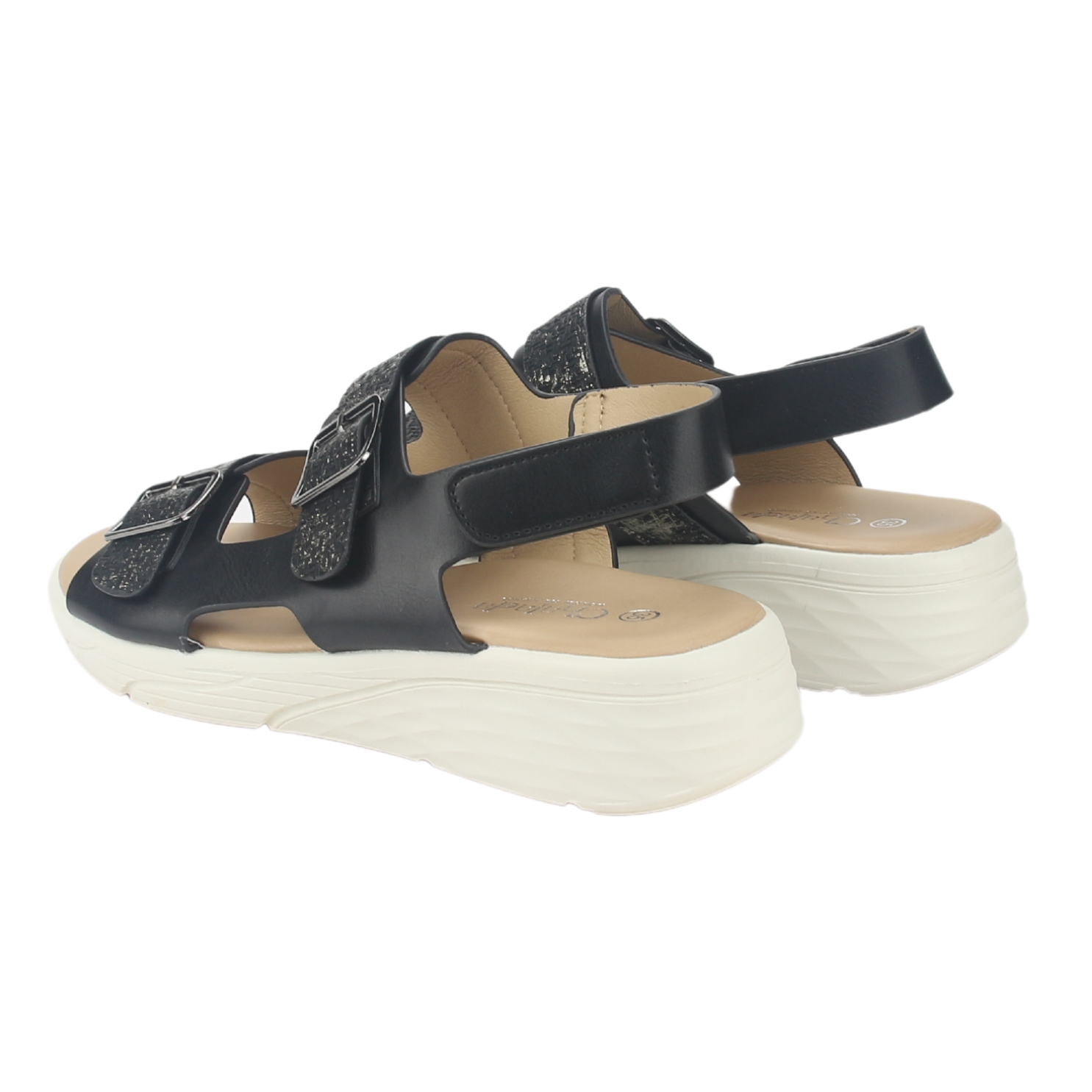 SANDALIA MUJER CHALADA NEGRO BENI-12 CASUAL - 6