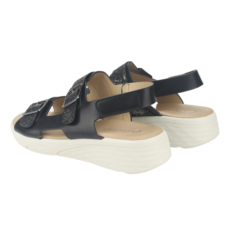 SANDALIA MUJER CHALADA NEGRO BENI-12 CASUAL - 6