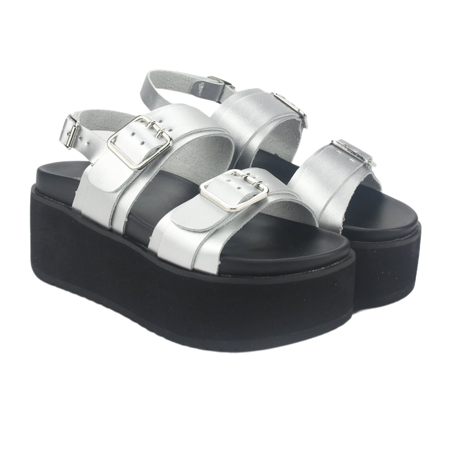 SANDALIA MUJER CHALADA PLATEADO VIRU-31 PLATAFORMA - 5