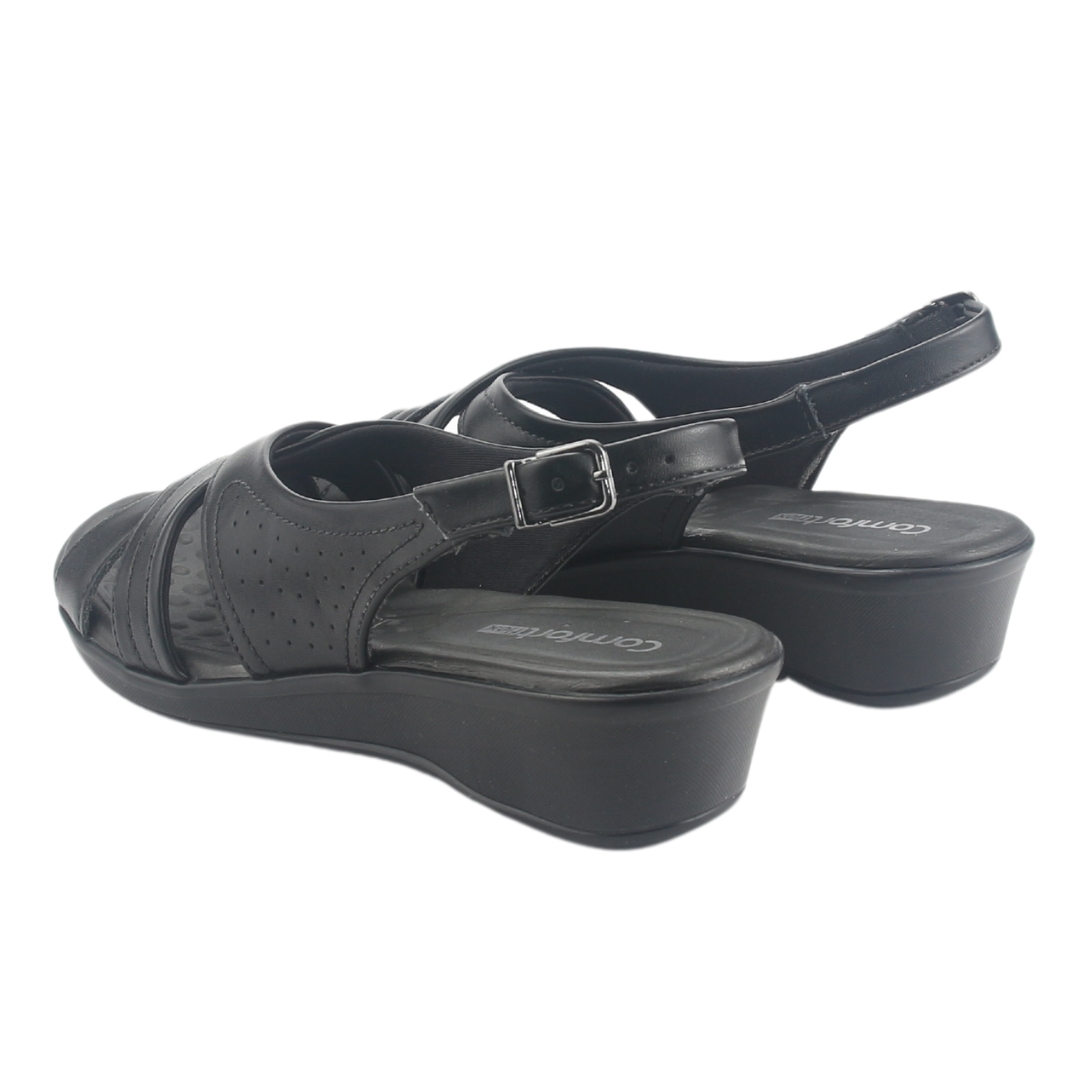 SANDALIA COMFORTFLEX MUJER 2472405 NEGRO CASUAL - 5