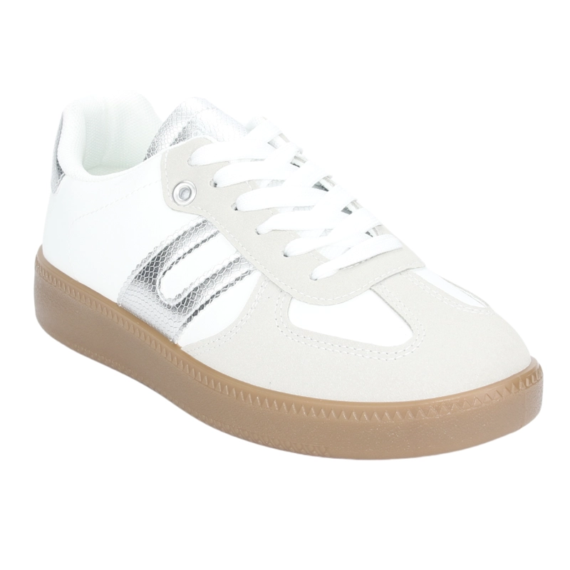 ZAPATILLA CHALADA MUJER ANTU-2 BLANCO PLATA URBANO - 3