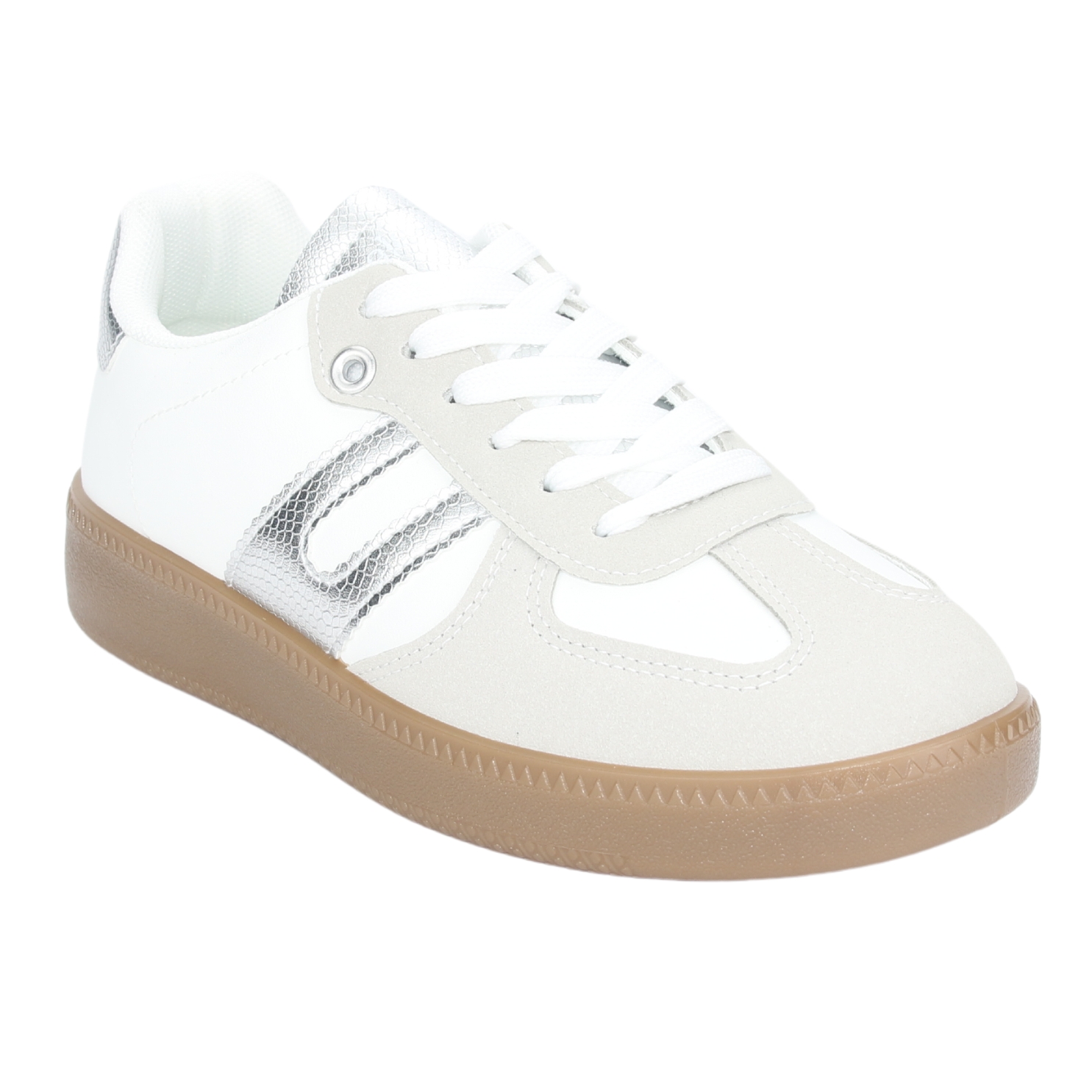 ZAPATILLA CHALADA MUJER ANTU-2 BLANCO PLATA URBANO - 3