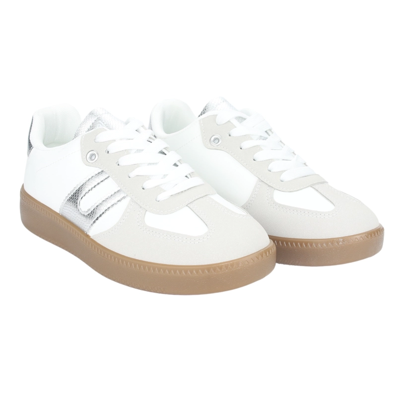 ZAPATILLA CHALADA MUJER ANTU-2 BLANCO PLATA URBANO - 4