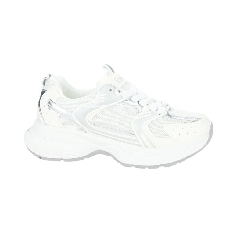 ZAPATILLA CHALADA MUJER NEW-5 BLANCO PLATA URBANO - 1