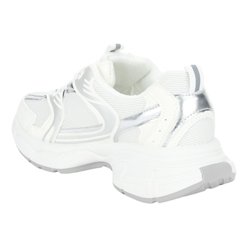 ZAPATILLA CHALADA MUJER NEW-5 BLANCO PLATA URBANO - 4