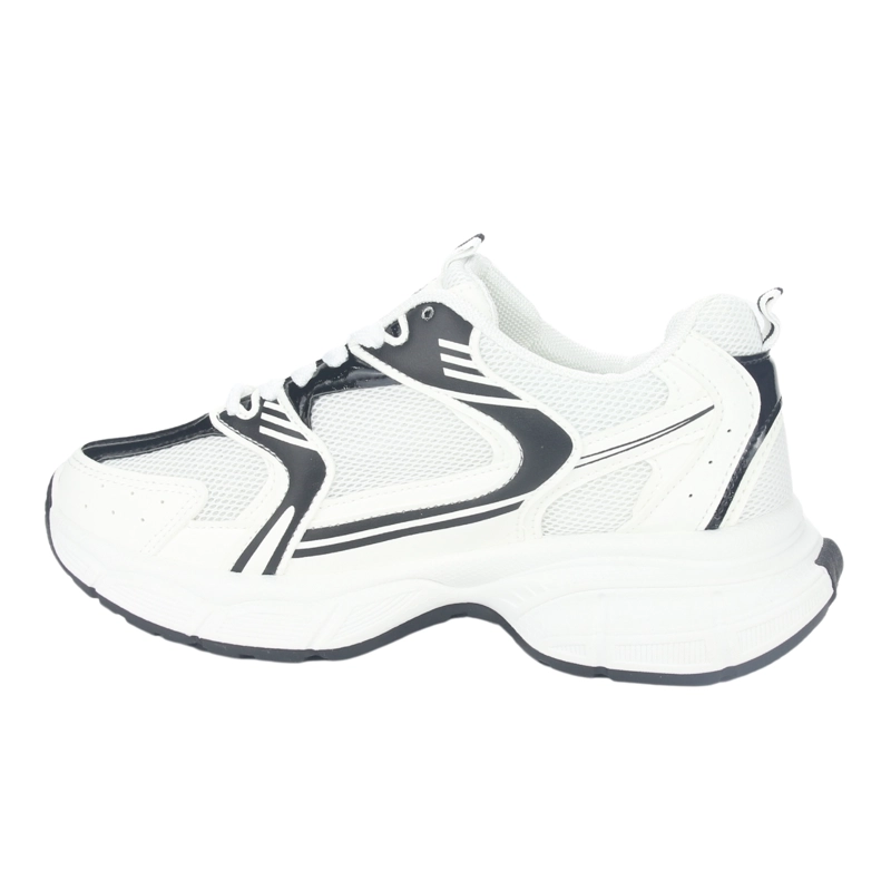 ZAPATILLA CHALADA MUJER NEW-5 BLANCO NEGRO URBANO - 7