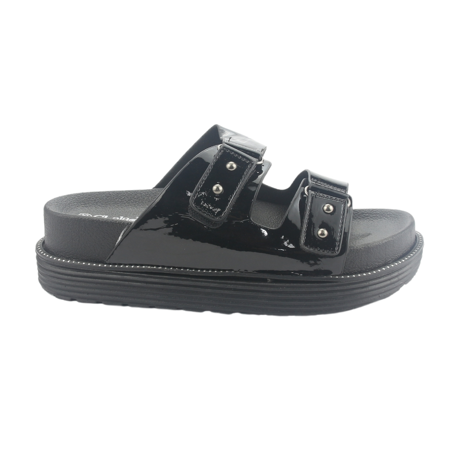 SANDALIA CHALADA MUJER BORA-10 NEGRO CASUAL - 1