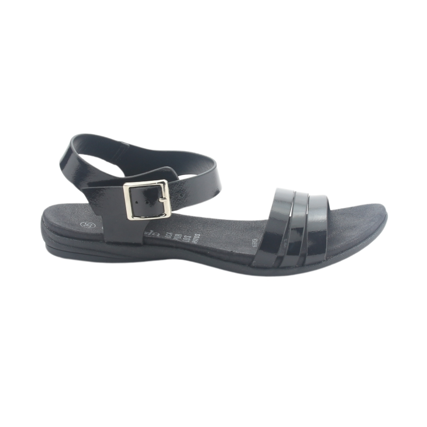 SANDALIA CHALADA MUJER ANATOMIC81 NEGRO CASUAL - 1