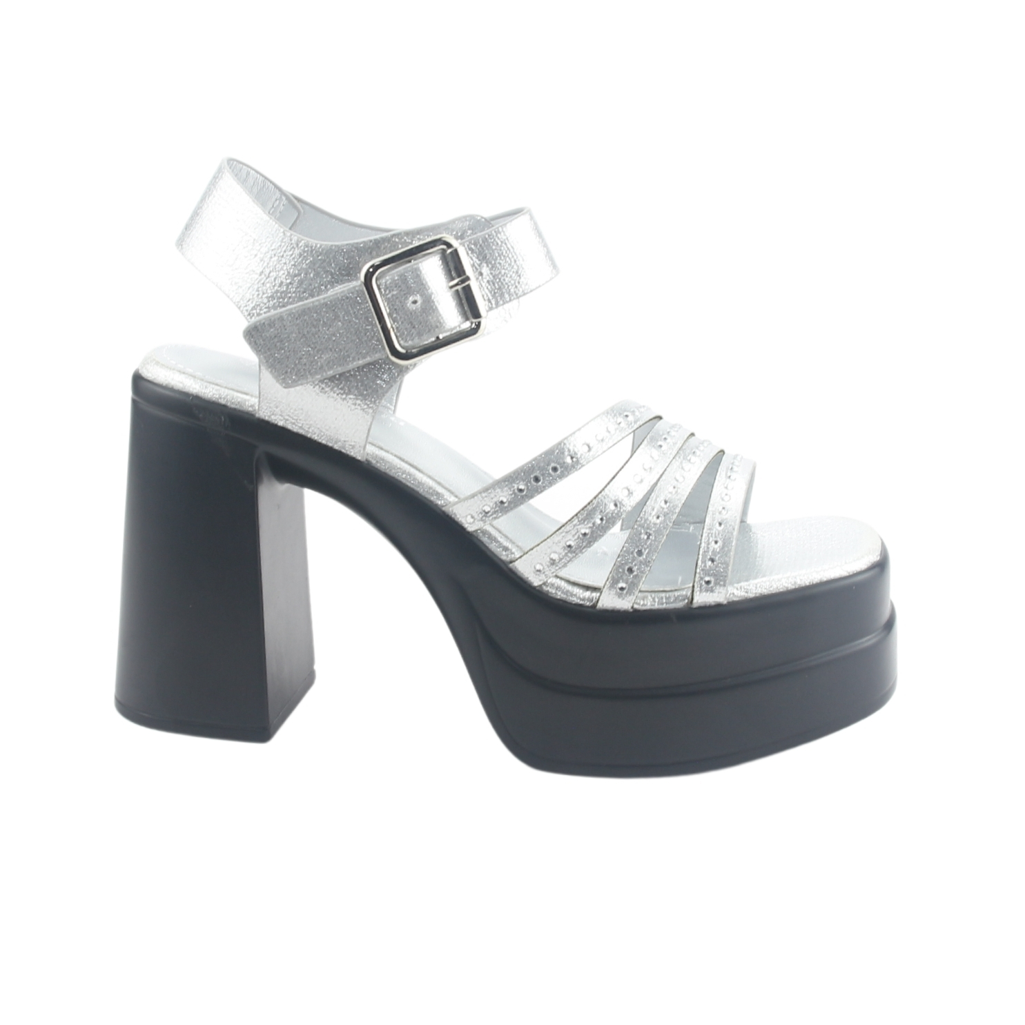 SANDALIA CHALADA MUJER VIZZE-2 PLATEADO CASUAL - 1