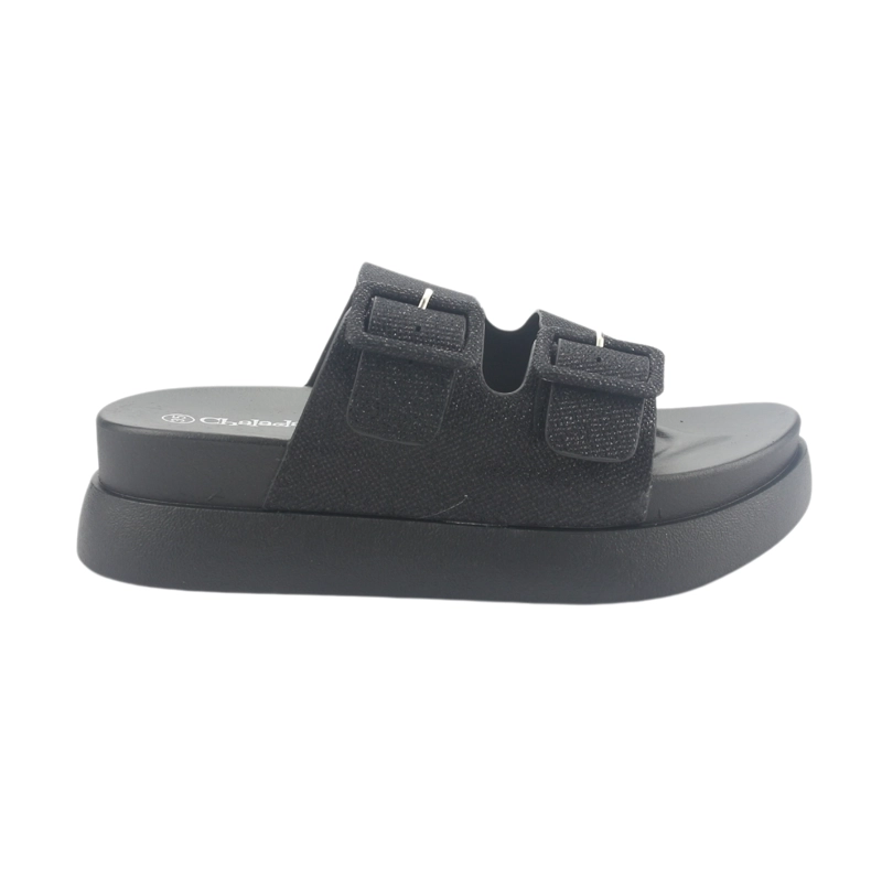SANDALIA CHALADA MUJER BORA-20 NEGRO CASUAL - 1
