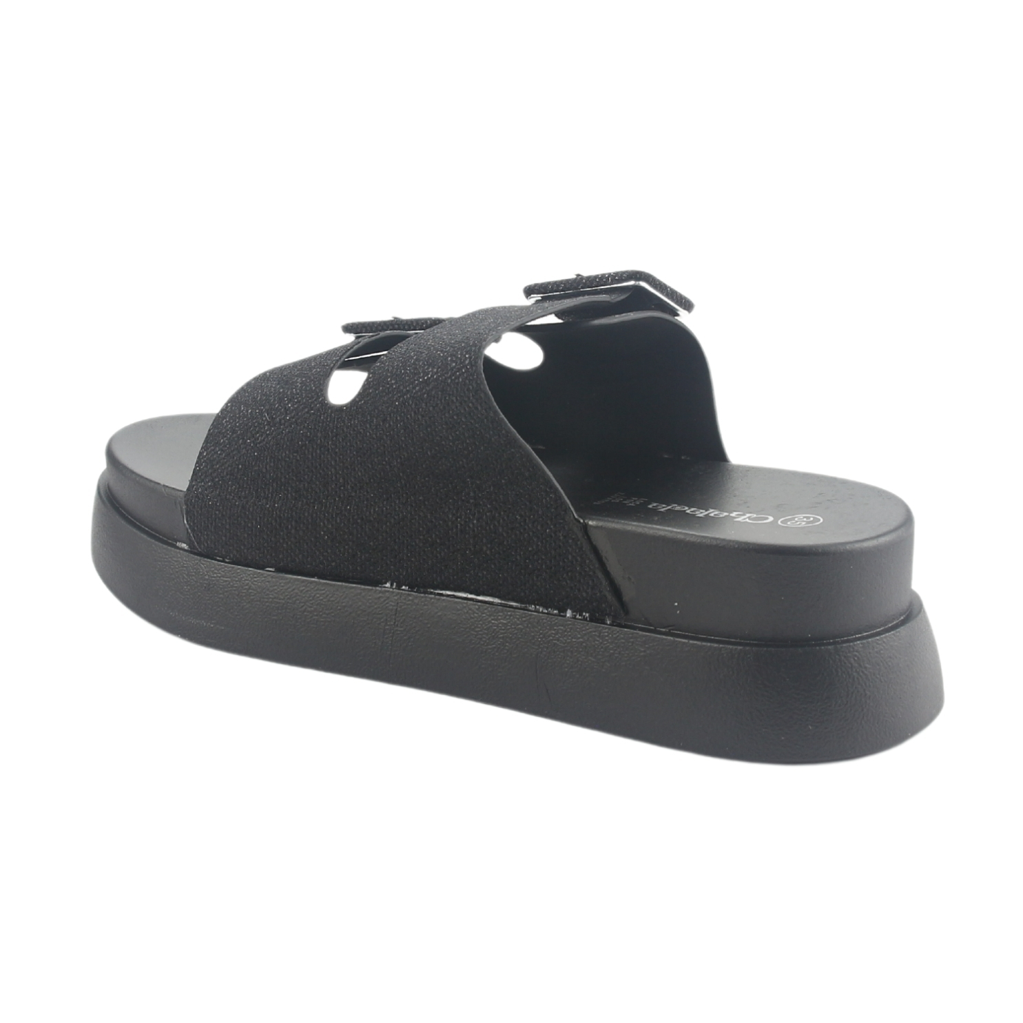 SANDALIA CHALADA MUJER BORA-20 NEGRO CASUAL - 4