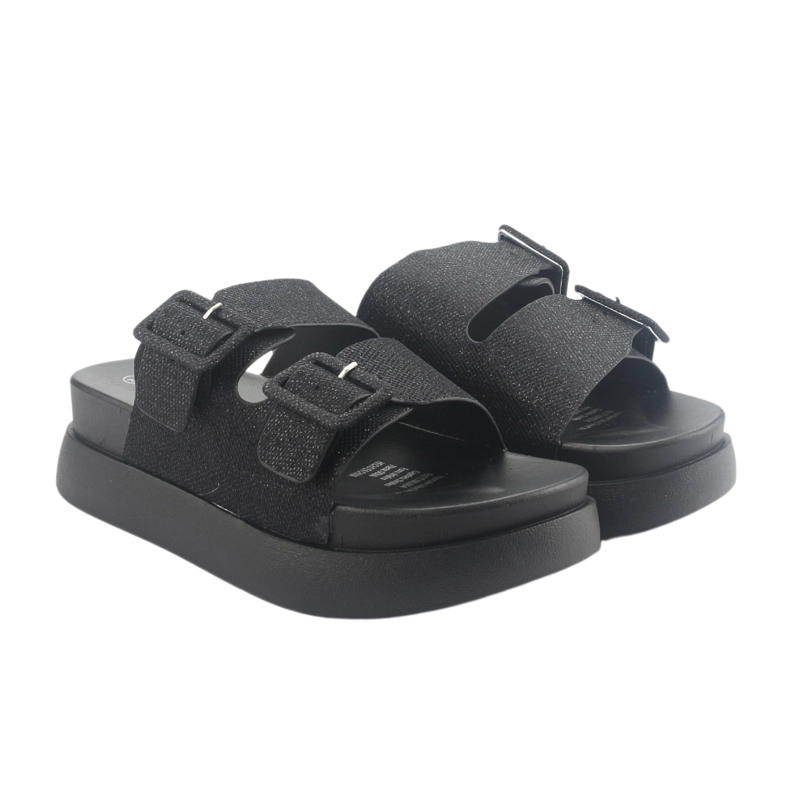 SANDALIA CHALADA MUJER BORA-20 NEGRO CASUAL - 5