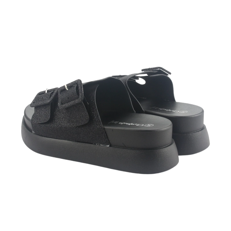 SANDALIA CHALADA MUJER BORA-20 NEGRO CASUAL - 6