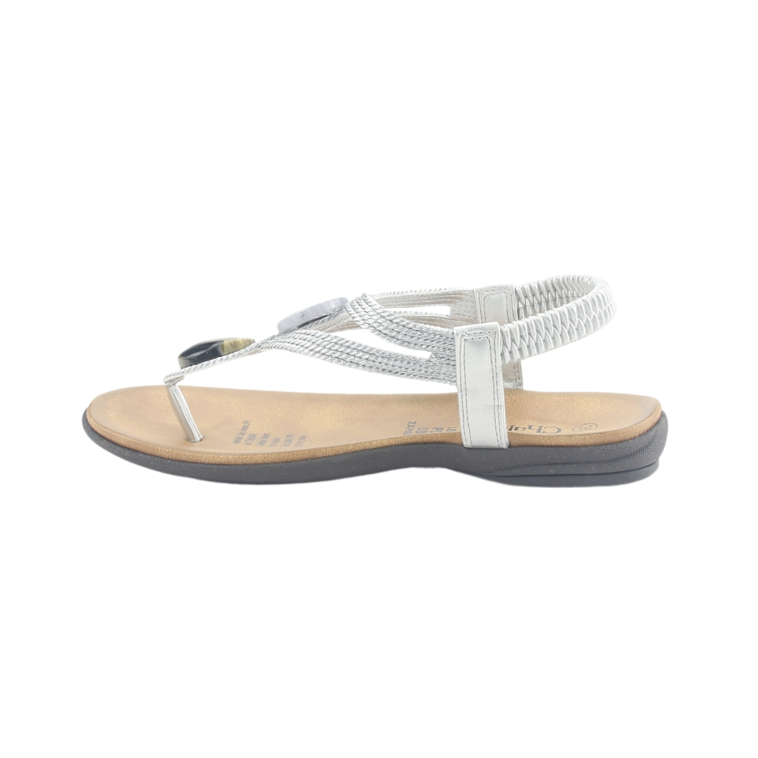 SANDALIA CHALADA MUJER ANATOMIC78 PLATEADO CASUAL - 2
