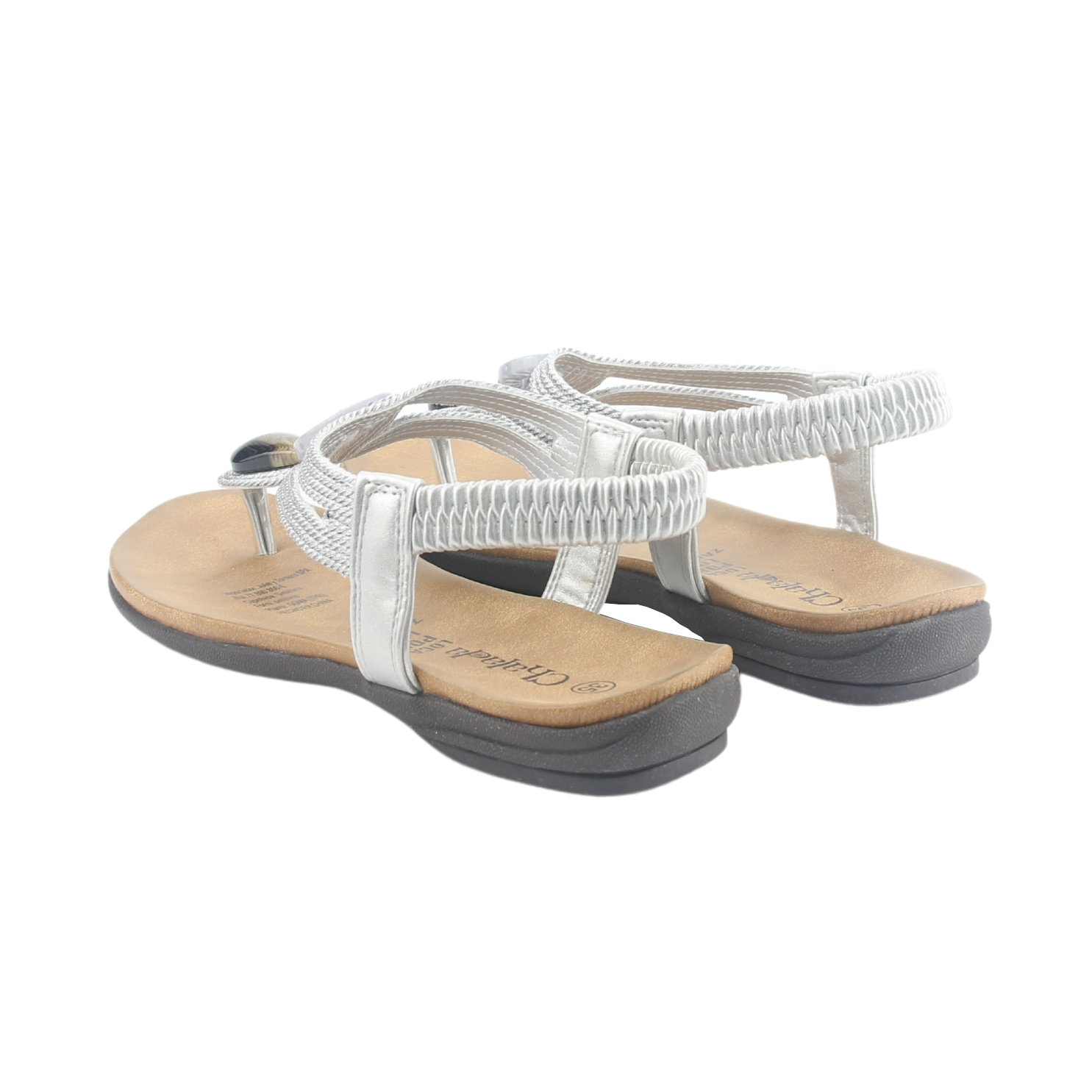 SANDALIA CHALADA MUJER ANATOMIC78 PLATEADO CASUAL - 6