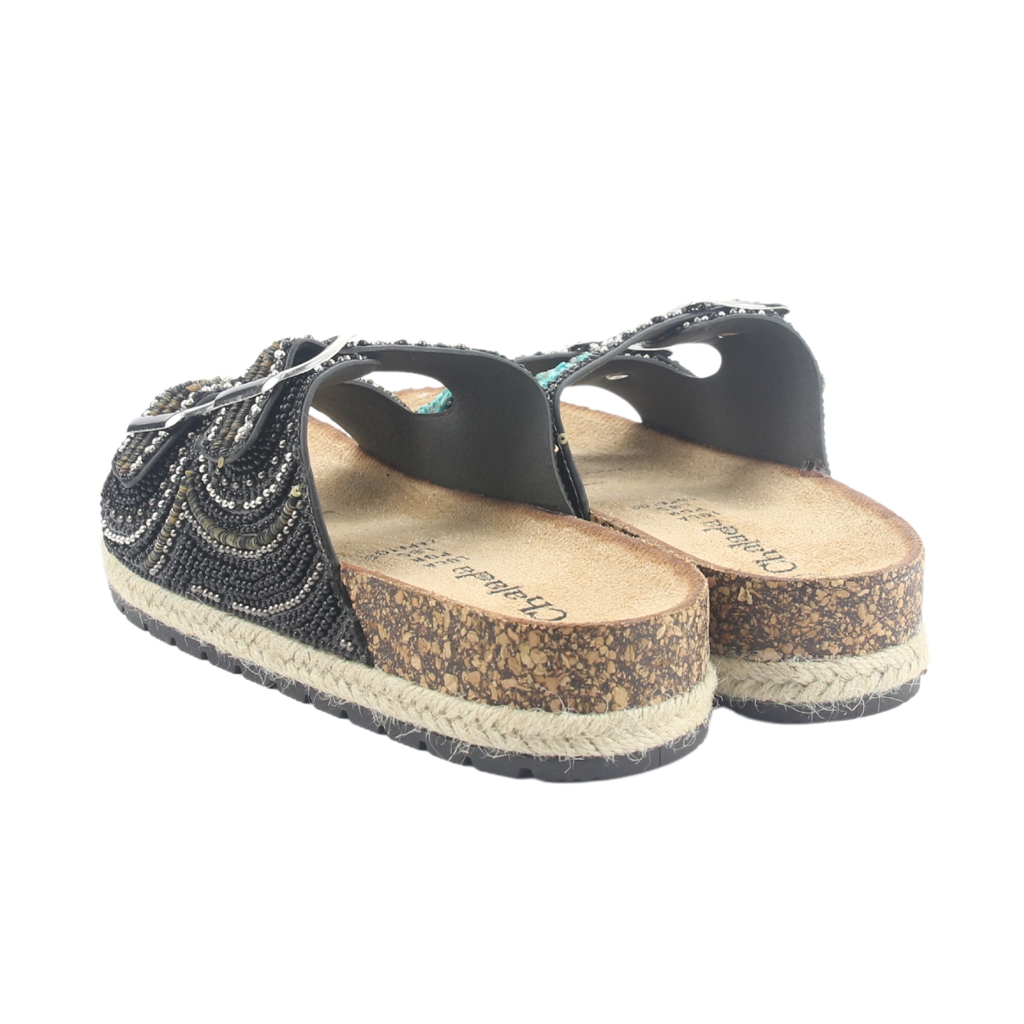 SANDALIA CHALADA MUJER DACIA-5 NEGRO CASUAL - 6