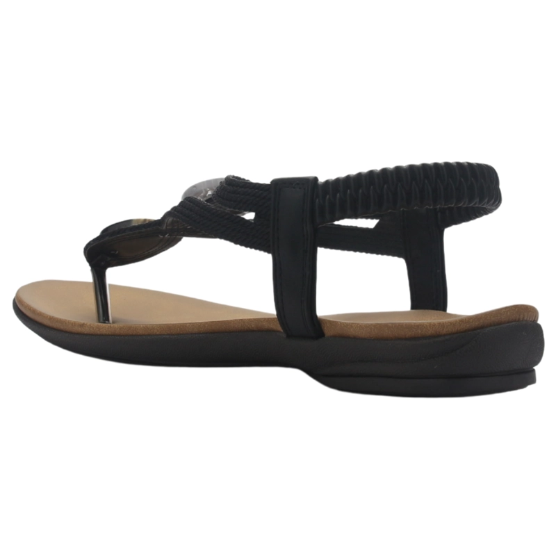 SANDALIA CHALADA MUJER ANATOMIC78 NEGRO CASUAL - 4