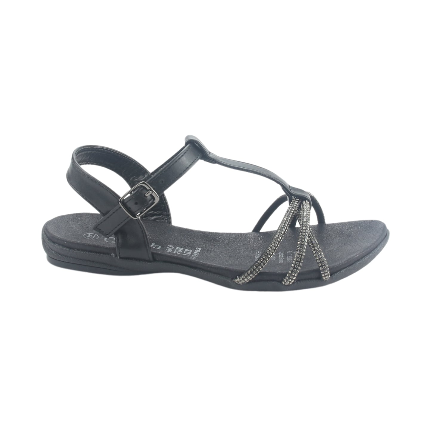 SANDALIA CHALADA MUJER ANATOMIC80 NEGRO CASUAL - 1
