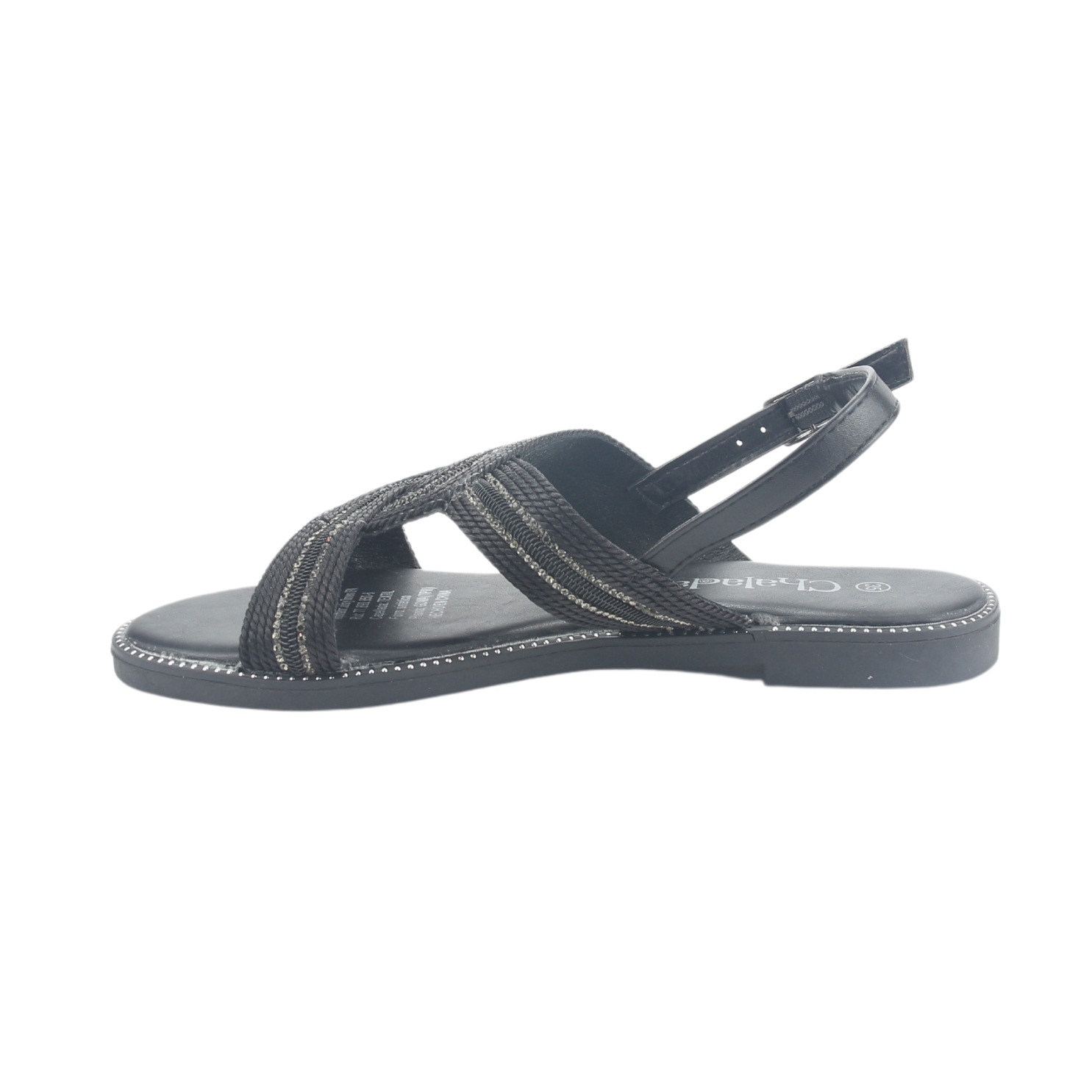SANDALIA CHALADA MUJER ALKI-10 NEGRO CASUAL - 2