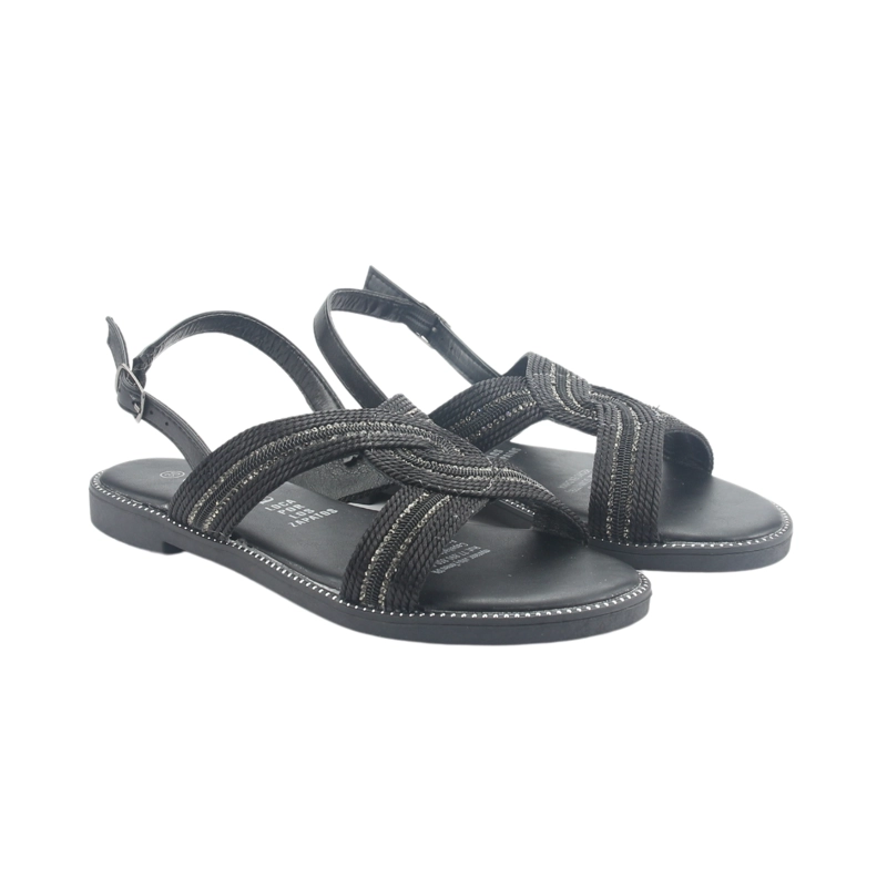 SANDALIA CHALADA MUJER ALKI-10 NEGRO CASUAL - 5