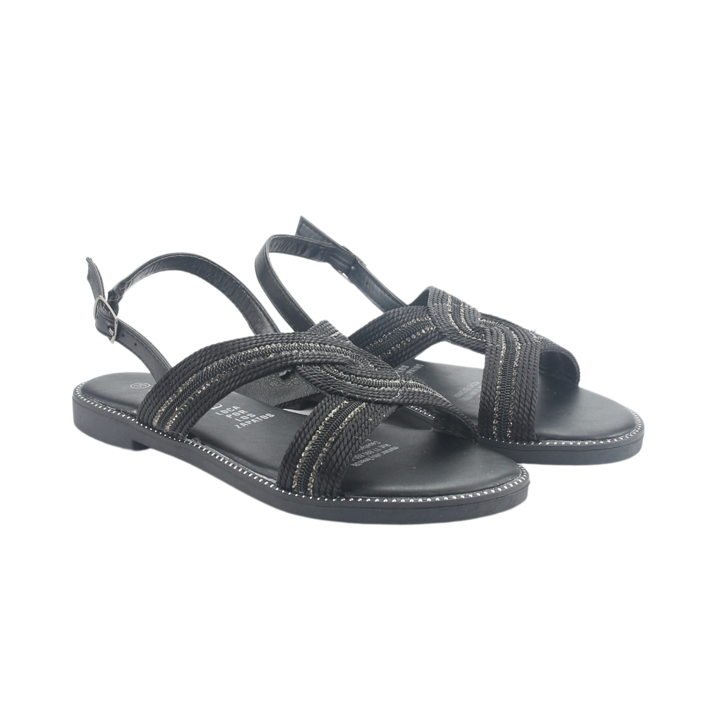SANDALIA CHALADA MUJER ALKI-10 NEGRO CASUAL - 5