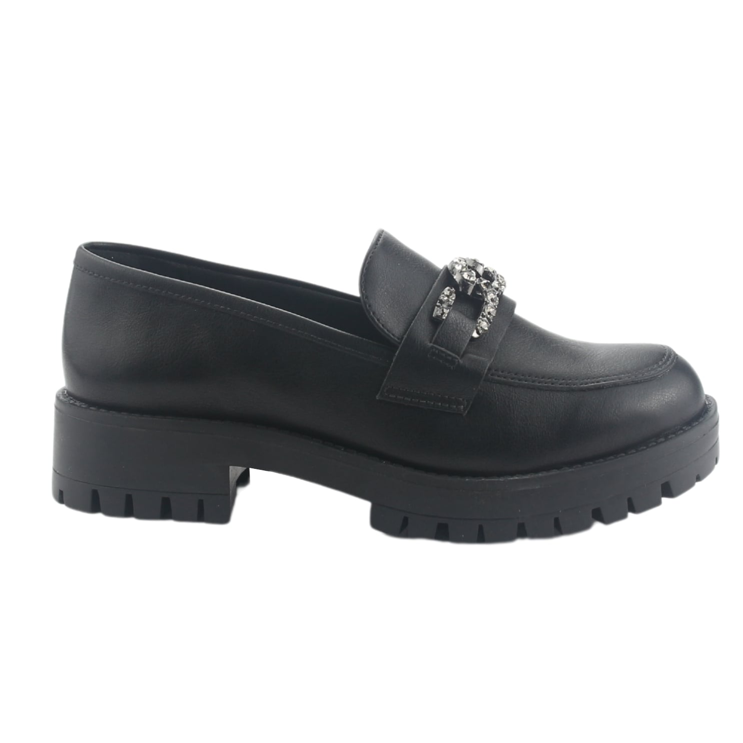 MOCASIN VIA MARTE MUJER 083-005-01 NEGRO CASUAL - 1