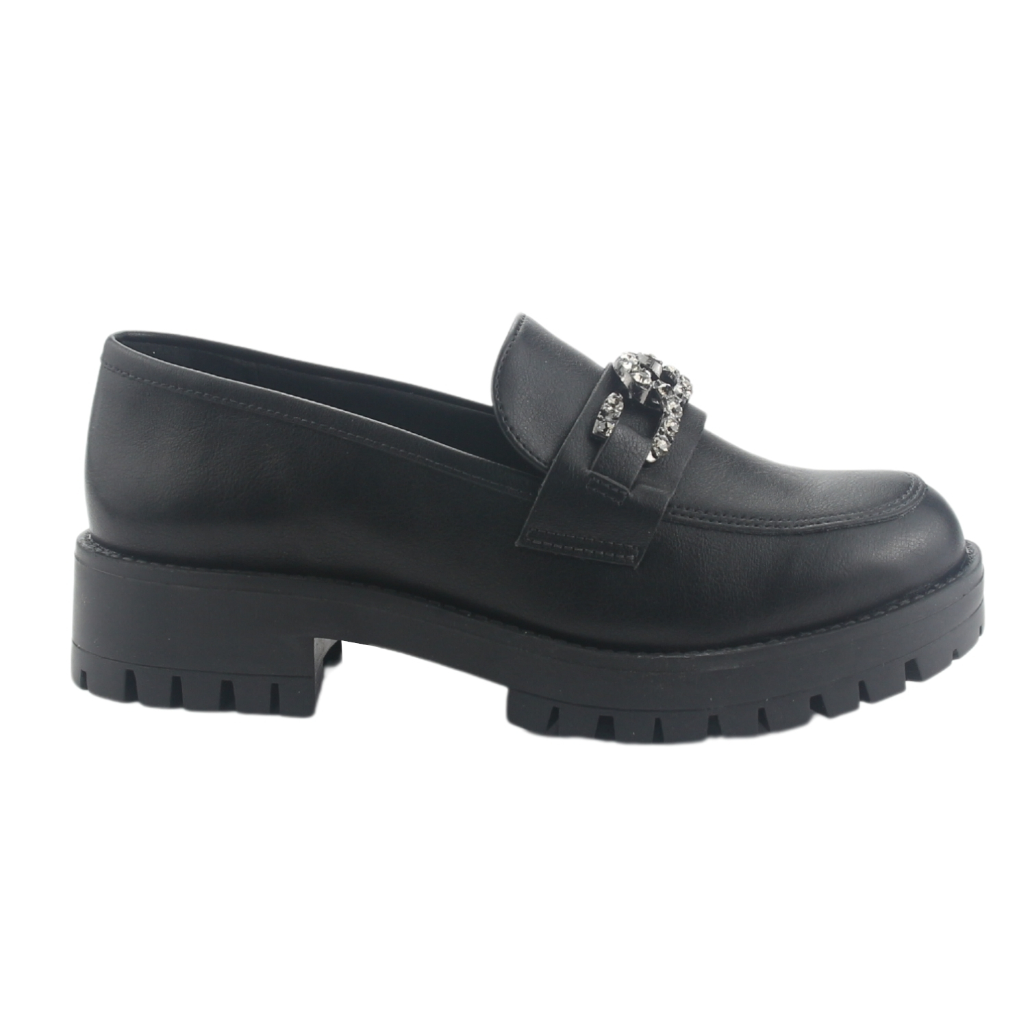 MOCASIN VIA MARTE MUJER 083-005-01 NEGRO CASUAL - 1