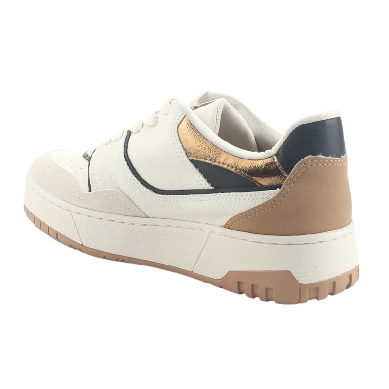 ZAPATILLA VIA MARTE MUJER 042-004-06 BEIGE CASUAL - 4