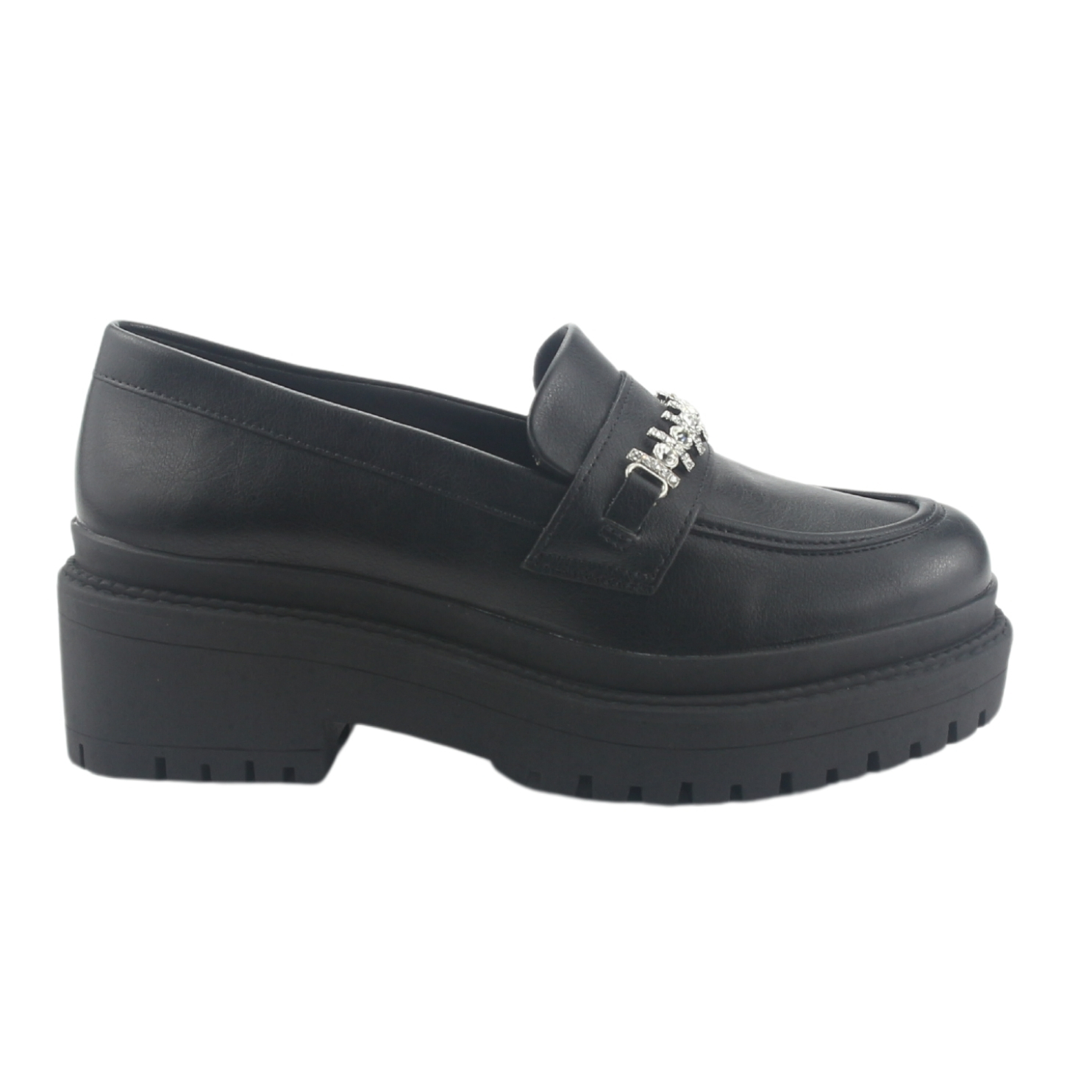 MOCASIN VIA MARTE MUJER 013-003-01 NEGRO CASUAL - 1