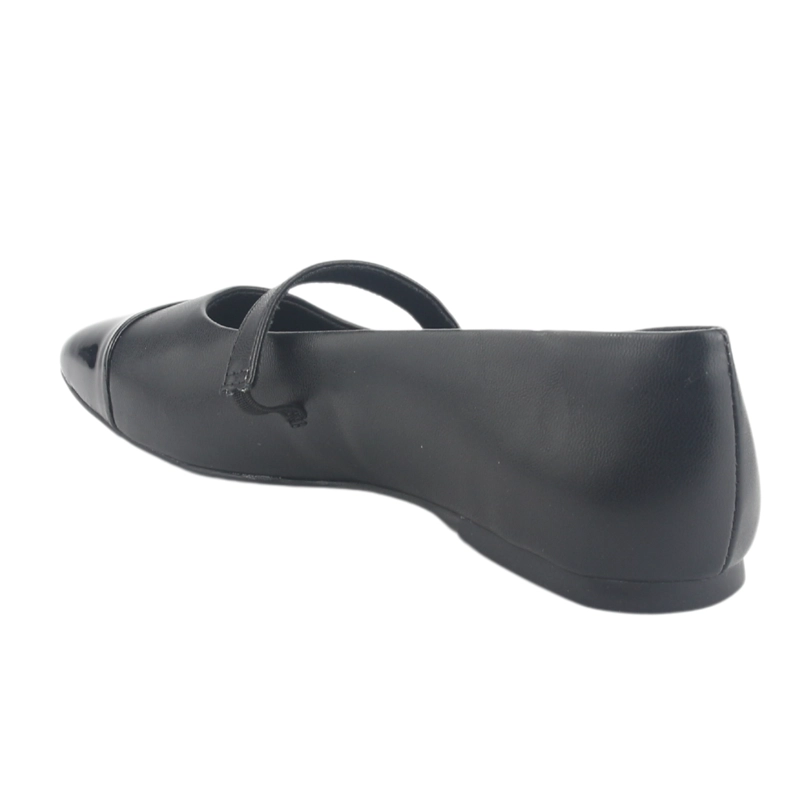 BALLERINA VIA MARTE MUJER  NEGRO CASUAL - 4
