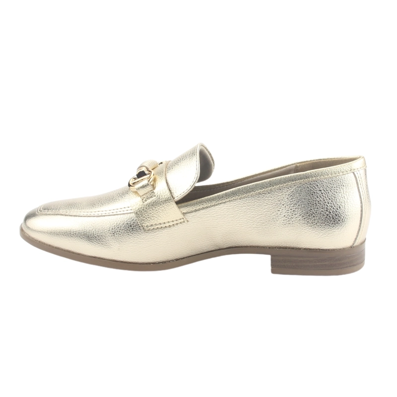MOCASIN VIA MARTE MUJER  DORADO CASUAL - 2
