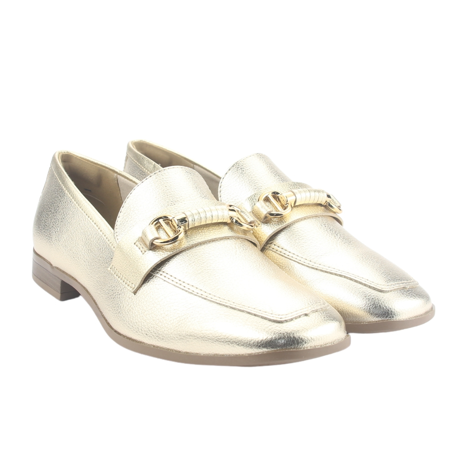 MOCASIN VIA MARTE MUJER 075-009-01 DORADO CASUAL - 5