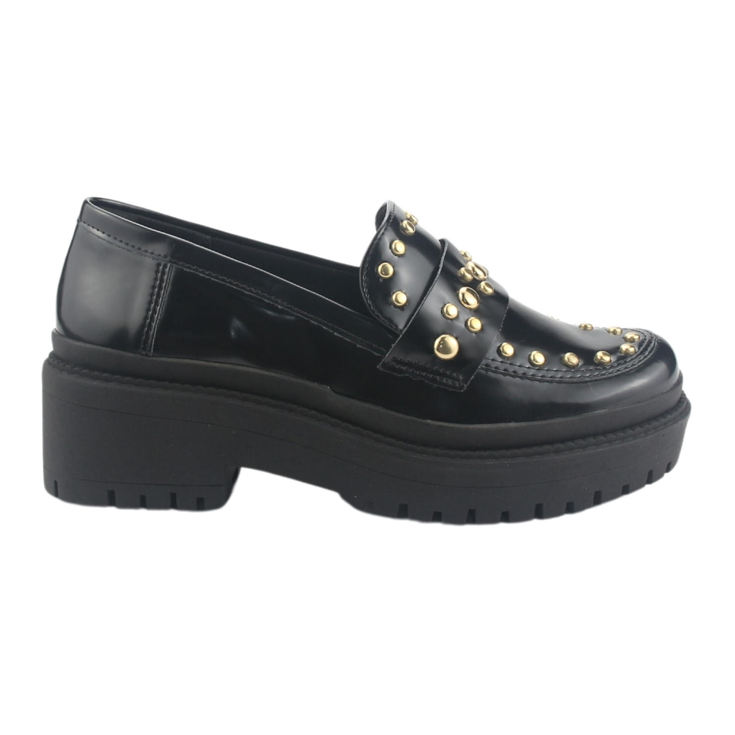 MOCASIN VIA MARTE MUJER 013-005-01 NEGRO CASUAL - 1