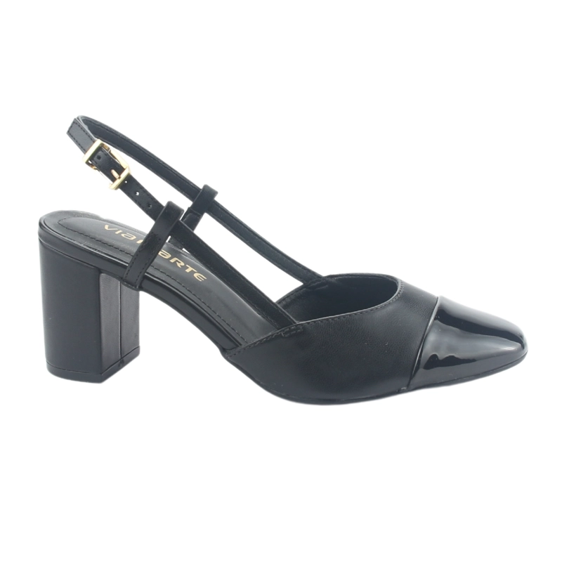 ZAPATO VIA MARTE MUJER 153-006-01 NEGRO CASUAL - 1
