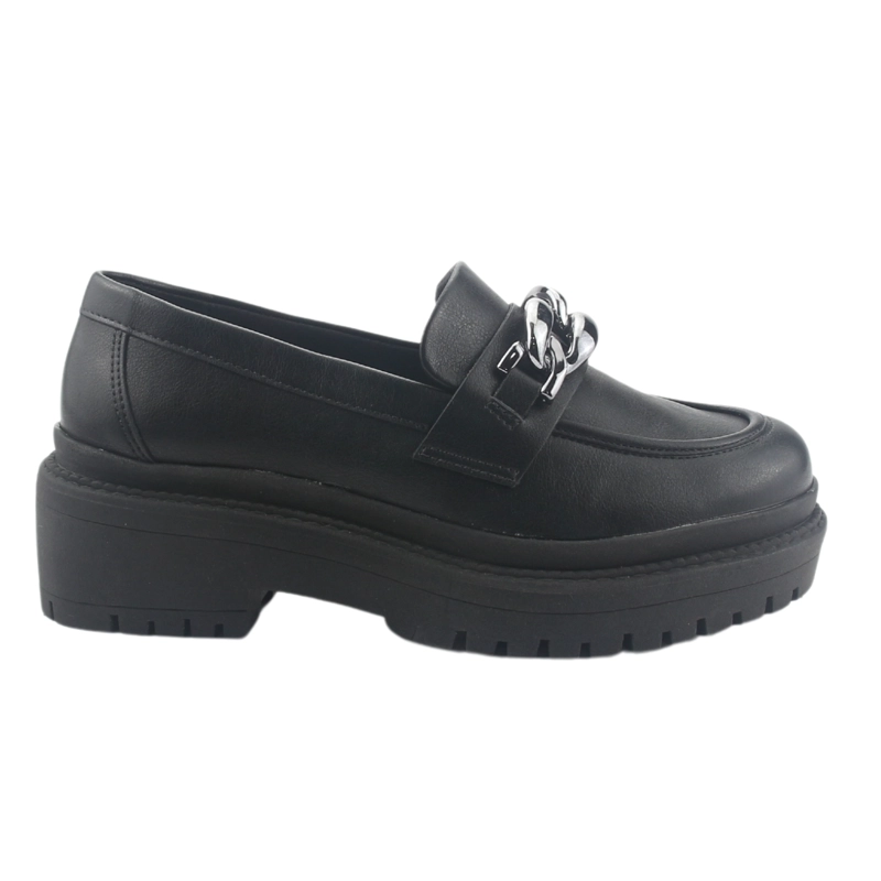 MOCASIN VIA MARTE MUJER  NEGRO CASUAL - 1