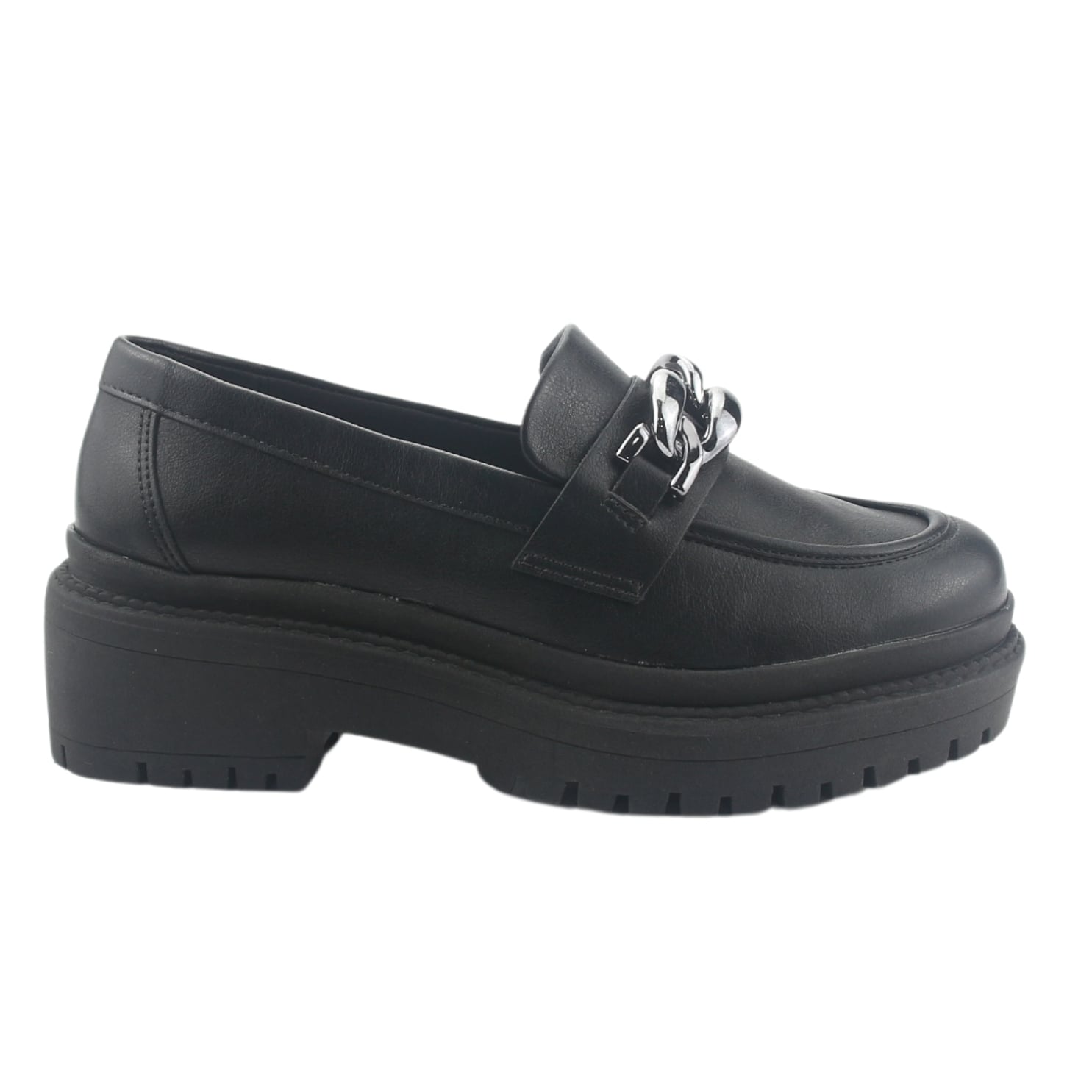 MOCASIN VIA MARTE MUJER 013-006-01 NEGRO CASUAL - 1